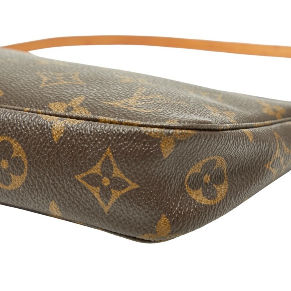 LOUIS VUITTON Brown Monogram Leather Pochette Mini Bag - Picture 4 of 8